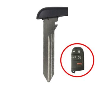 Dodge Jeep Chrysler Smart Remote Key Emergency Blade Black Color