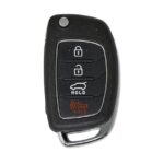 Hyundai 2017 Flip Remote Shell 3+1 Button HYN14R Blade New Type