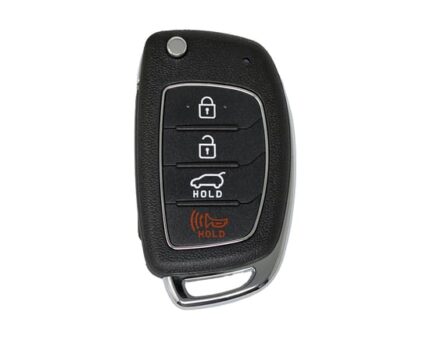 Hyundai 2017 Flip Remote Shell 3+1 Button HYN14R Blade New Type