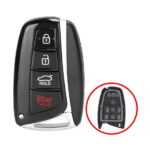 Hyundai Azera Grandeur Smart Key Shell 3+1 Button TOY48 Blade