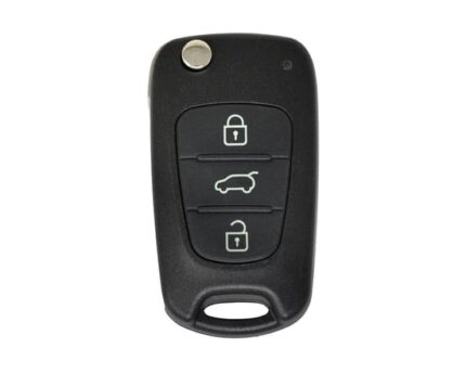 Hyundai Flip Remote Key Shell Big Trunk 3 Button Laser Blade