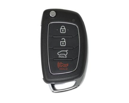 Hyundai Santa Fe 2013-2015 Flip Remote Key Shell 3+1 Button HYN17R Blade