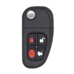 Jaguar Flip Remote Key Shell 4 Buttons with Head
