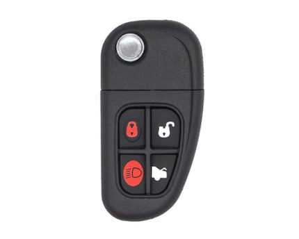 Jaguar Flip Remote Key Shell 4 Buttons with Head
