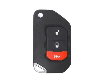 Jeep Wrangler Flip Remote Key Shell 2+1 Buttons