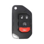 Jeep Wrangler Flip Remote Key Shell 3+1 Buttons