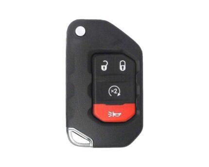 Jeep Wrangler Flip Remote Key Shell 3+1 Buttons
