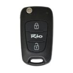Kia Rio Flip Remote Key Shell 2 Button Laser Blade