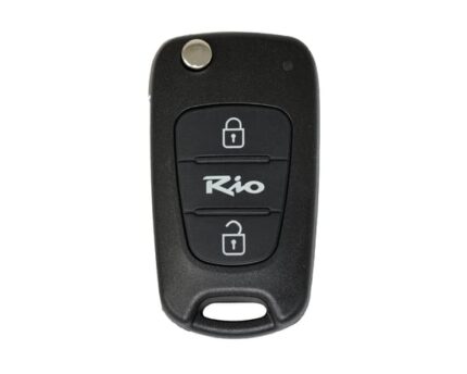 Kia Rio Flip Remote Key Shell 2 Button Laser Blade