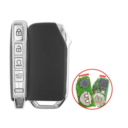 Kia Smart Remote Shell 4 Buttons Auto Start Sedan for Xhorse Board XZKA82EN