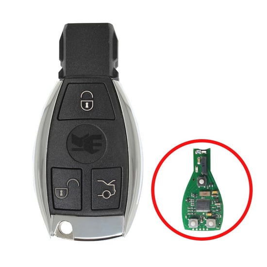 Mercedes BGA Chrome Remote Shell 3 Buttons Mercedes BGA Chrome Remote Shell 3 Buttons