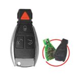 Mercedes Chrome Key Shell 3+1 Button Modified for NEC Board