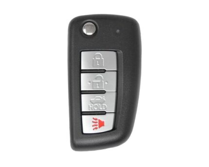 Nissan Rogue Flip Remote Key Shell 3+1 Button
