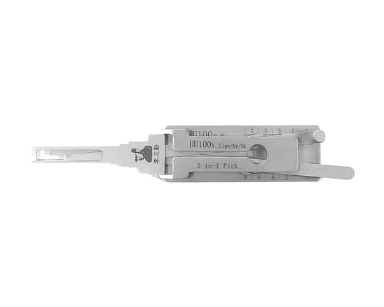 Original Lishi 2-in-1 Pick Decoder Tool HU100+V3-AG(8 cuts) Original Lishi 2-in-1 Pick Decoder Tool HU100+V3-AG(8 cuts)