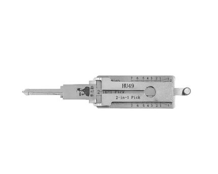 Original Lishi 2-in-1 Pick Decoder Tool HU49+ For VAG Flat Key Up To 1999 Ignition Type