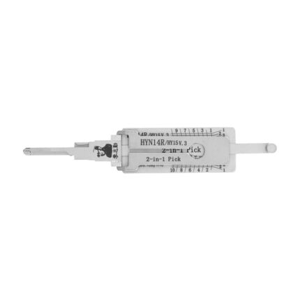 Original Lishi 2-in-1 Pick Decoder Tool HYN14R(HY15)-V3 for Hyundai and Kia Anti Glare Type