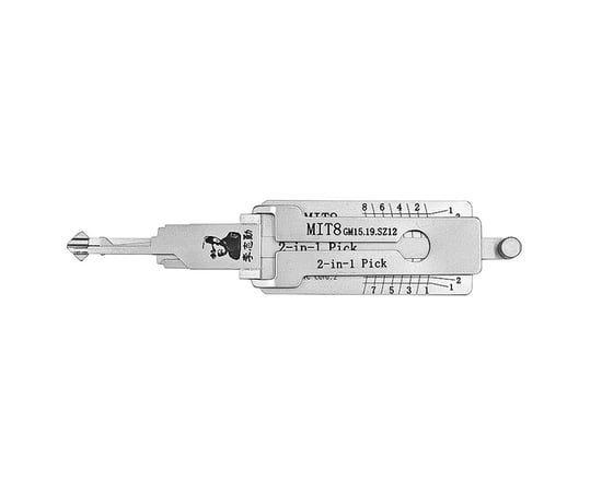 Original Lishi 2-in-1 Pick Decoder Tool MIT8-AG Original Lishi 2-in-1 Pick Decoder Tool MIT8-AG