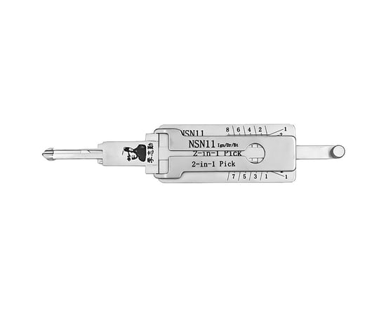 Original Lishi 2-in-1 Pick Decoder Tool NSN11-AG For Nissan 8 Cuts Anti Glare Type Original Lishi 2-in-1 Pick Decoder Tool NSN11-AG For Nissan 8 Cuts Anti Glare Type