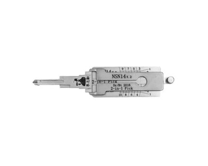 Original Lishi 2-in-1 Pick Decoder Tool NSN14+AG 10 Cuts