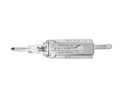 Original Lishi 2-in-1 Pick Decoder Tool NSN14 Nissan10 cut