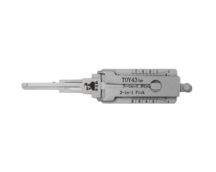 Original Lishi 2-in-1 Pick Decoder Tool TOY43+AG 8 cuts Ignition Anti Glare Type