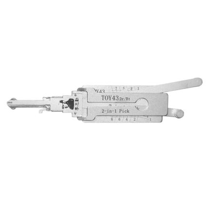 Original Lishi 2-in-1 Pick Decoder Tool TOY43-AG Toy43 -8 cuts with split wafers Anti Glare Type