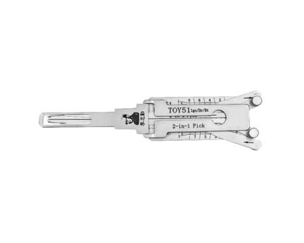 Original Lishi 2-in-1 Pick Decoder Tool VA8/TOY51+AG 8 Cuts to VA Key Blank