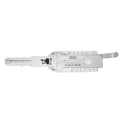 Original Lishi 2-in-1 Pick Decoder Tool ZD30-AG for Zadi, Aprilia Ducati Bikes Anti Glare Type