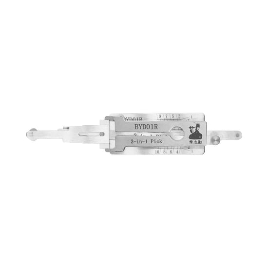 Original Lishi Mitsubishi BYD01R 2-in-1 Pick and Decoder For BYD Key Way Original Lishi Mitsubishi BYD01R 2-in-1 Pick and Decoder For BYD Key Way
