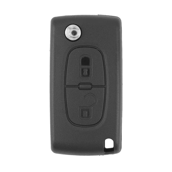Peugeot 407 Flip Remote Key Shell 2 Buttons with Battery Holder VA2 Blade Peugeot 407 Flip Remote Key Shell 2 Buttons with Battery Holder VA2 Blade