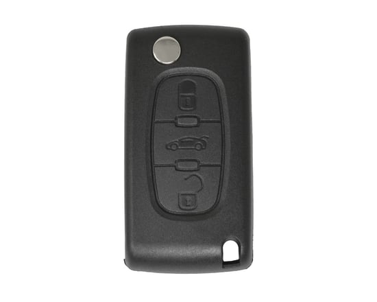 Peugeot 407 Flip Remote Key Shell Sedan Trunk Type with Battery Holder Peugeot 407 Flip Remote Key Shell Sedan Trunk Type with Battery Holder