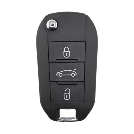 Peugeot 508 Flip Remote Key Shell 3 Buttons HU83 Blade