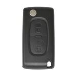 Peugeot Flip Remote Key Shell 2 Buttons without Battery Holder HU83 Blade