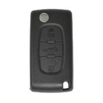 Peugeot Flip Remote Key Shell 3 Button without Battery Holder HU83 Blade