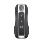 Porsche 2019 Smart Remote Key Shell 3 Buttons Head Trunk Black And Silver Color