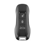 Porsche 2019 Smart Remote Key Shell 3 Buttons Head Trunk - Black Color