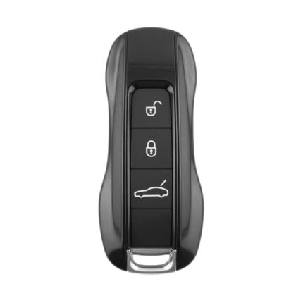 Porsche 2019 Smart Remote Key Shell 3 Buttons Sedan Trunk - Black Color