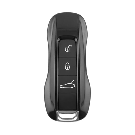 Porsche 2019 Smart Remote Key Shell 3 Buttons Sedan Trunk - Black Color