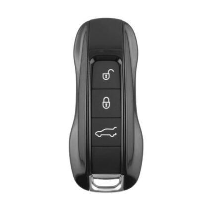 Porsche 2019 Smart Remote Key Shell 3 Buttons SUV Trunk - Black Color