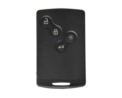 REN Fluence Megane3 Clio4 Remote Card Shell 4 Buttons with Laser Blade Emergency Key