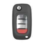 Smart 2016 Flip Remote Key Shell 3+1 Buttons