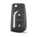 Toyota 2019 Flip Remote Key Shell 2+1 Buttons Toy48 Blade