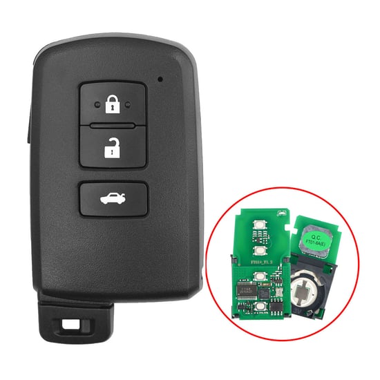 Toyota Camry 2013-2018 Smart Remote Key Shell 3 Buttons Sedan Trunk Toyota Camry 2013-2018 Smart Remote Key Shell 3 Buttons Sedan Trunk