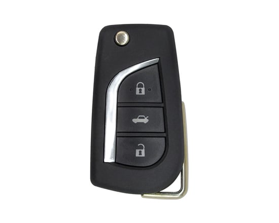 Toyota Corolla Flip Remote Key Shell 3 Buttons Big Battery Holder Type Toyota Corolla Flip Remote Key Shell 3 Buttons Big Battery Holder Type