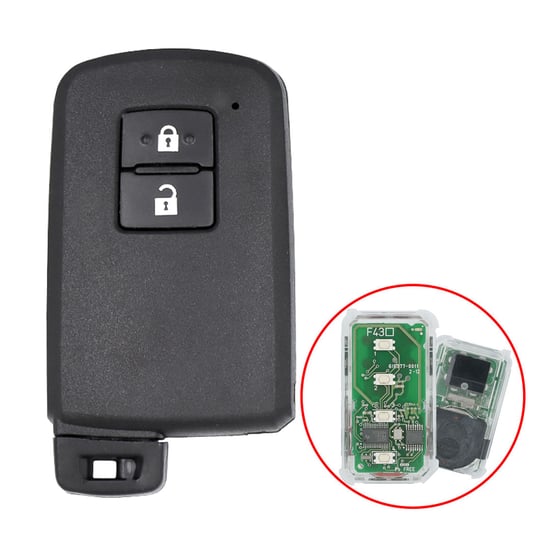 Toyota Rav4 2014 GCC Smart Remote Key Shell 2 Buttons Toyota Rav4 2014 GCC Smart Remote Key Shell 2 Buttons