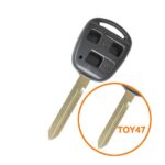 Toyota Remote Key Shell 3 Buttons Toy47