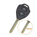 Toyota Warda Remote Key Shell 2 Button Toy47