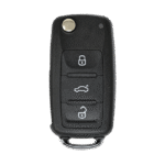 Volkswagen VW Flip Remote Key Shell UDS 3 Buttons