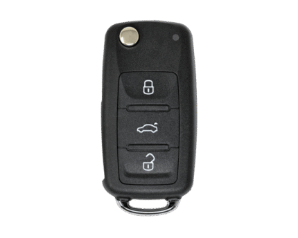 Volkswagen VW Flip Remote Key Shell UDS 3 Buttons