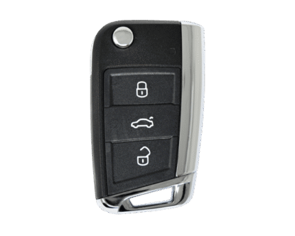 Volkswagen VW Golf Flip Remote Key Shell 3 Buttons HU66 Blade